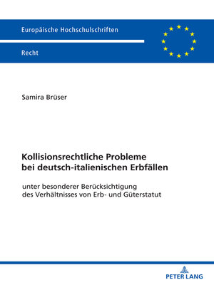 cover image of Kollisionsrechtliche Probleme bei deutsch-italienischen Erbfaellen